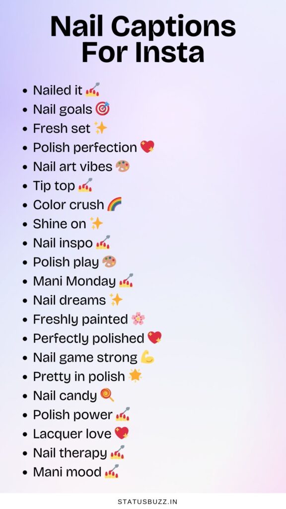 nail captions for insta