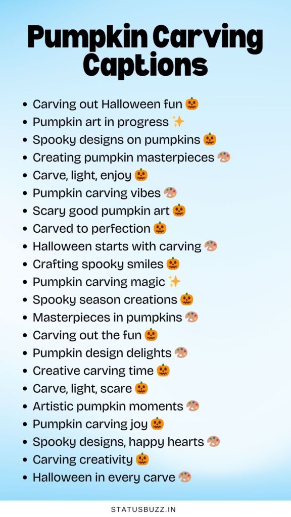 Pumpkin Carving Captions