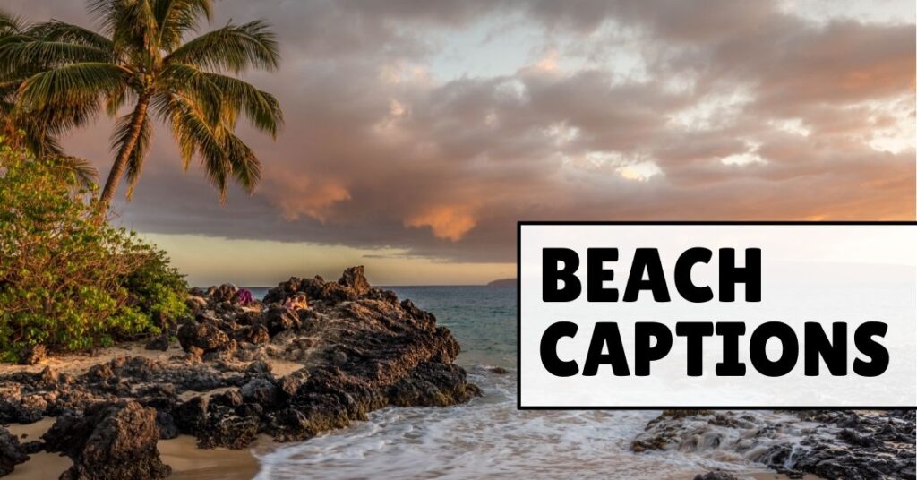 beach captions