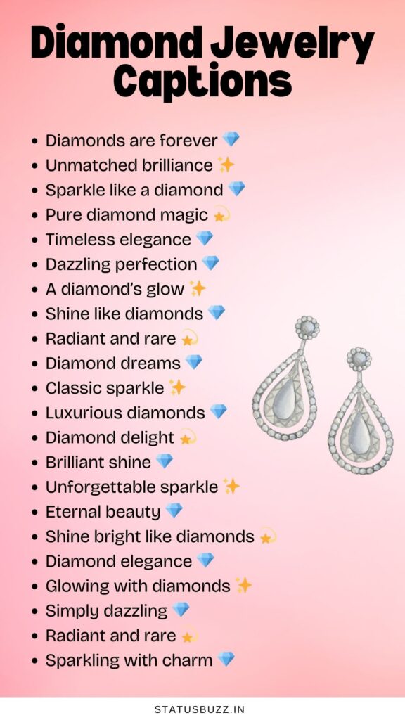 diamond jewelry captions