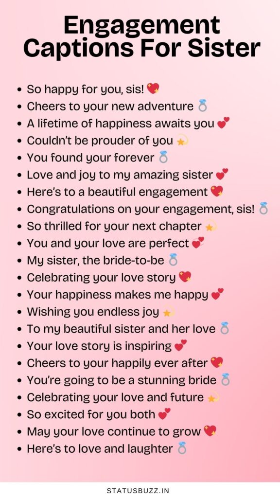 engagement captions