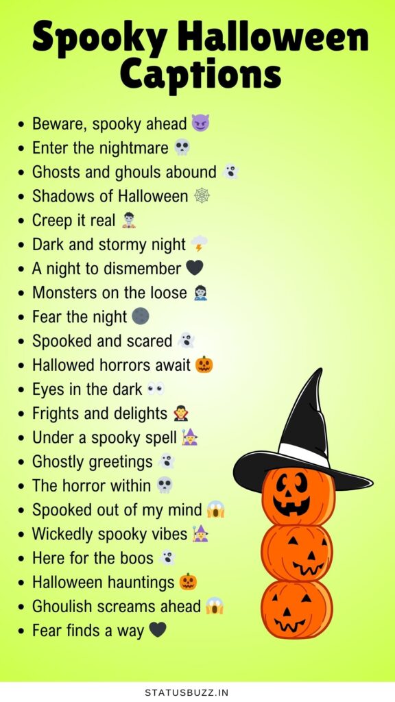 halloween captions