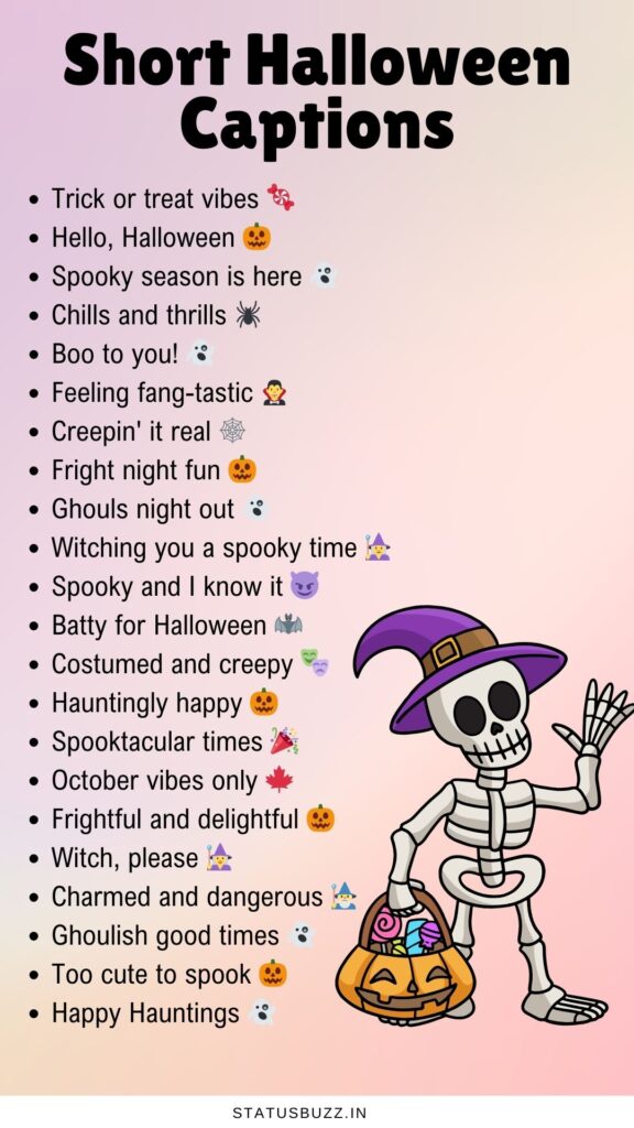 halloween captions