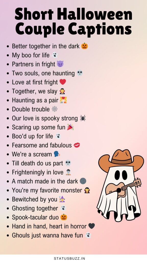 halloween couple captions