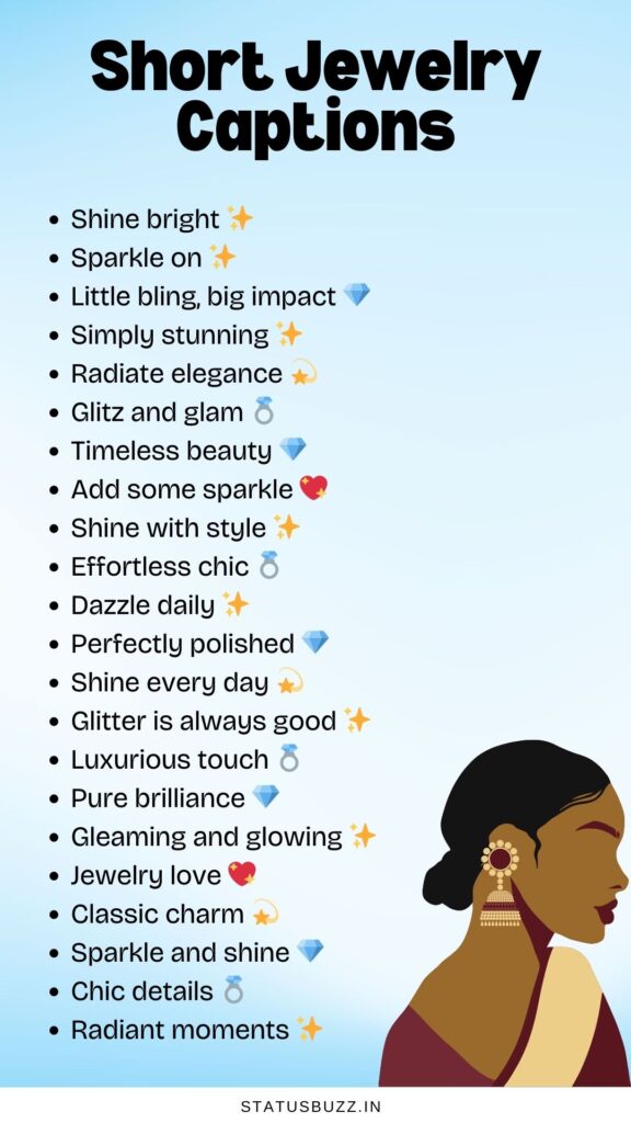 jewelry captions
