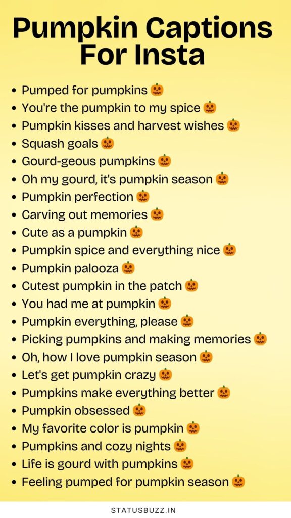 pumpkin captions for insta