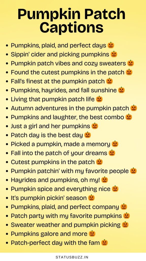 pumpkin patch captions