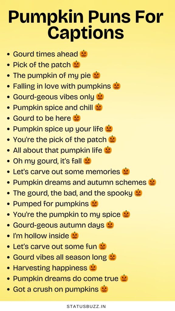 pumpkin puns for captions