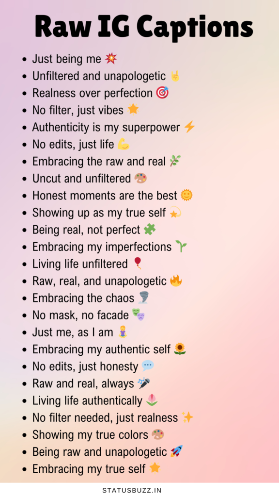 raw IG captions