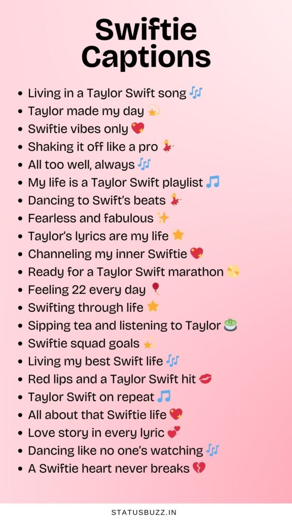 swiftie captions