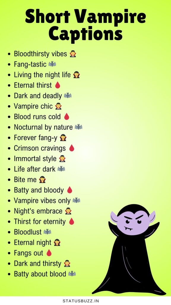 vampire captions