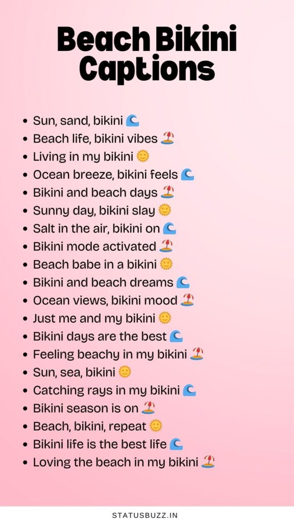 beach bikini captions