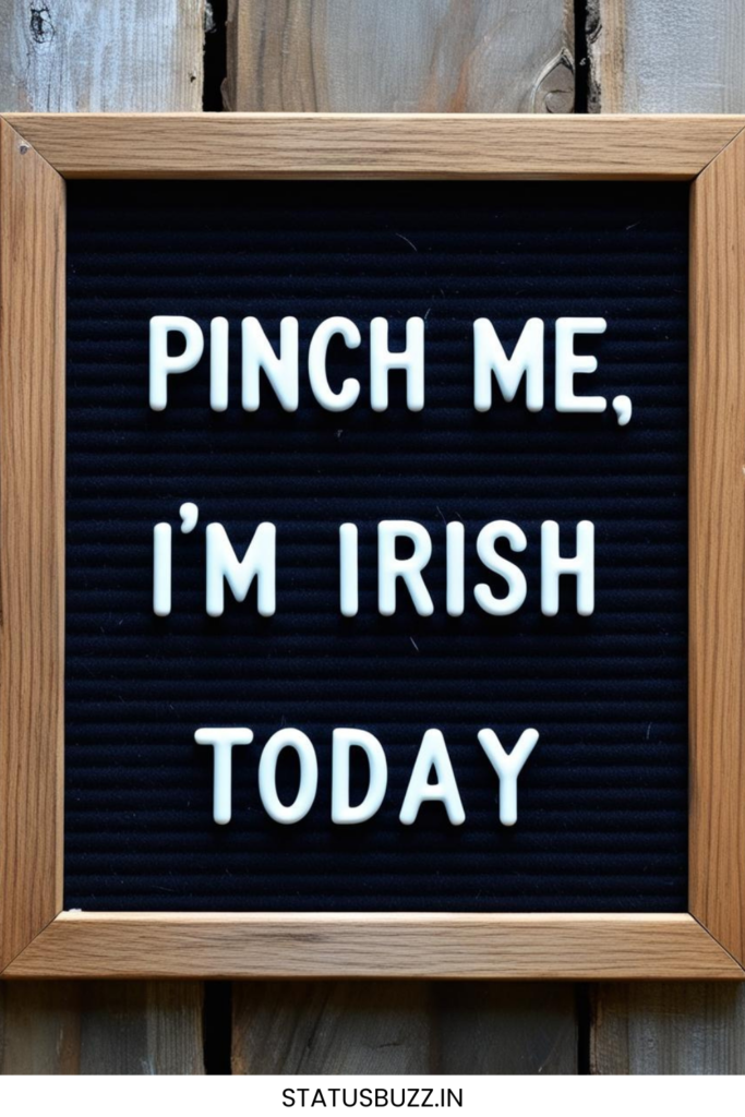 St. Patrick's Day letter board quotes