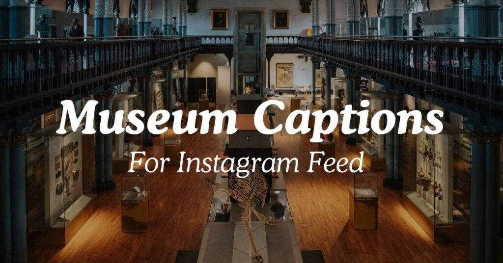 Museum Captions For Instagram Feed