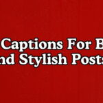 Red Captions For Bold and Stylish Posts