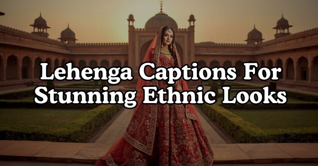 Lehenga Captions For Stunning Ethnic Looks
