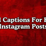 Red Captions For Bold Instagram Posts