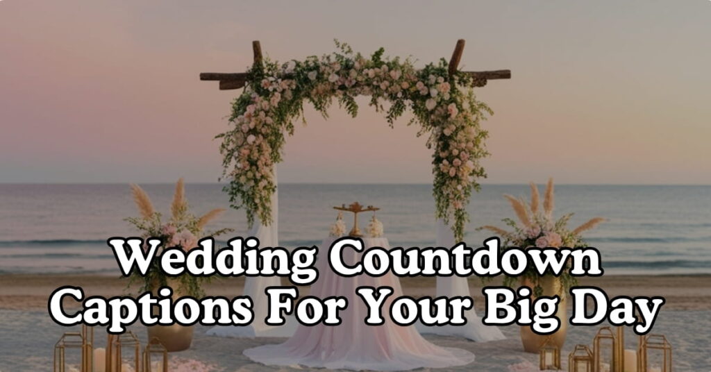 Wedding Countdown Captions For Your Big Day