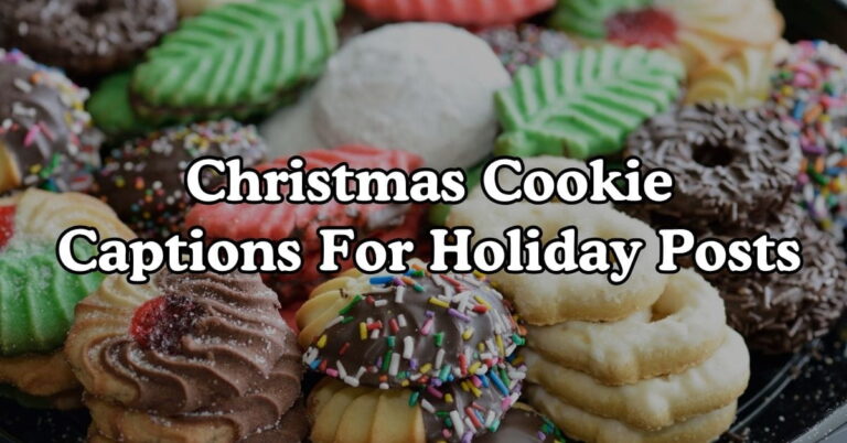 120+ Christmas Cookie Captions For Holiday Posts 