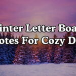 Winter Letter Board Quotes For Cozy Days