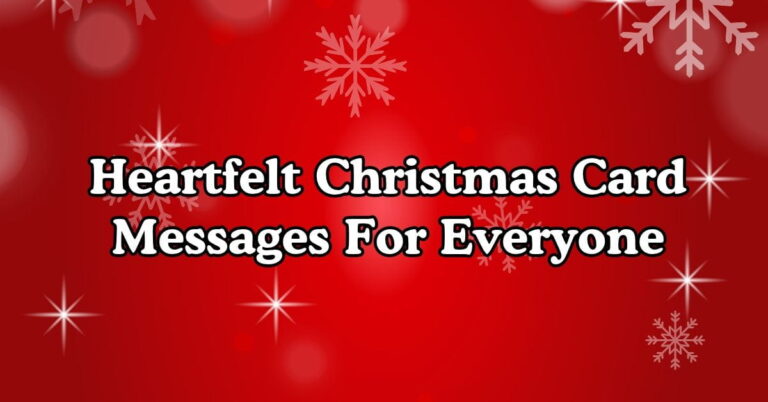 180+ Heartfelt Christmas Card Messages For Everyone